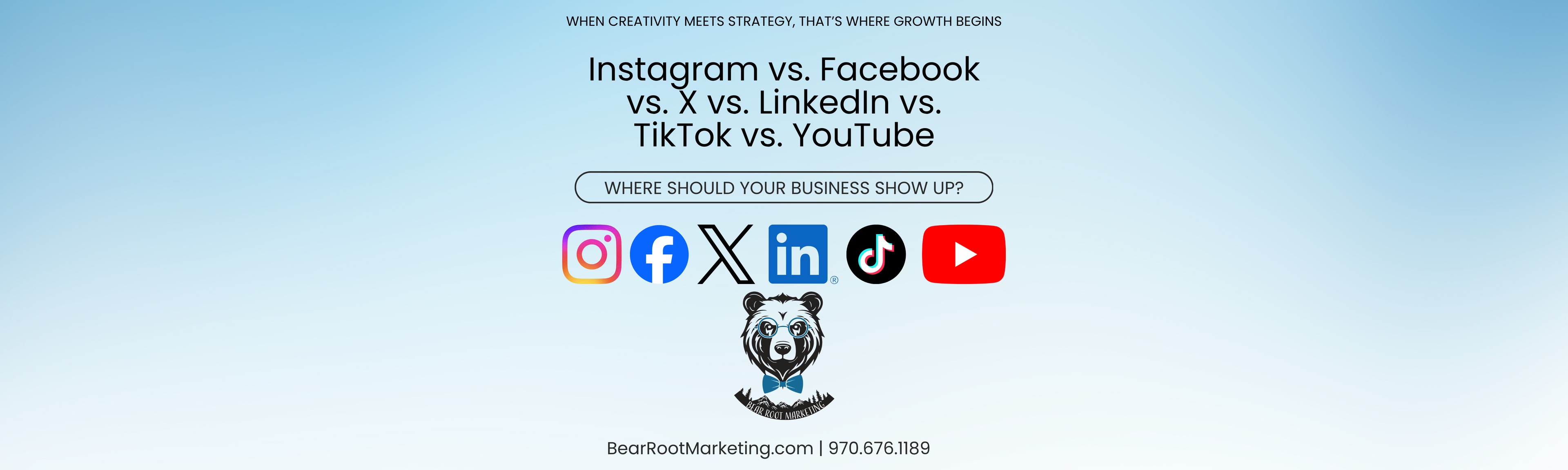Instagram vs. Facebook vs. X vs. LinkedIn vs. TikTok vs. YouTube: Where Should Your Business Show Up?